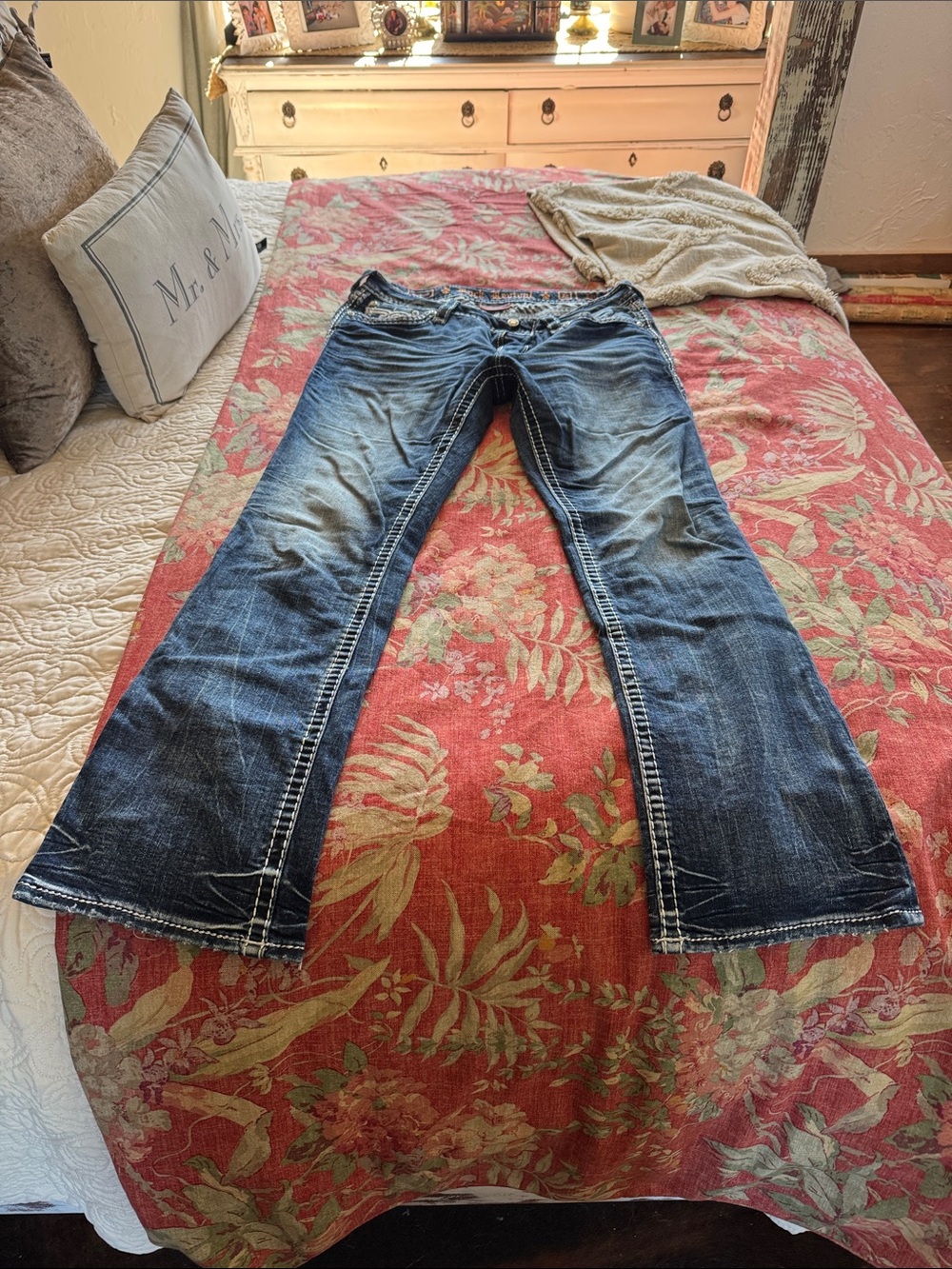 Rock Revival Dark Blue Flare Jeans